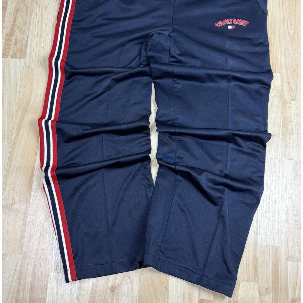 Vintage 90s Tommy Hilfiger Sweatpants / Track Pants / Size Medium / Navy